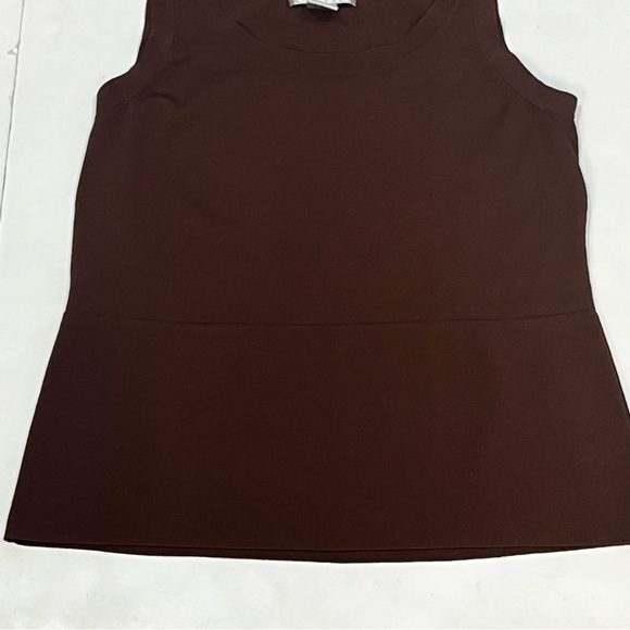 Vintage Alfani Rayon And Nylon Brown Tank Top Shirt Size Women Size Medium - Picture 2 of 11